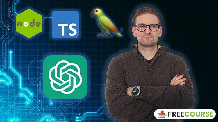 Course Image Generative AI for NodeJs: OpenAI, LangChain - TypeScript - Free Course Pro