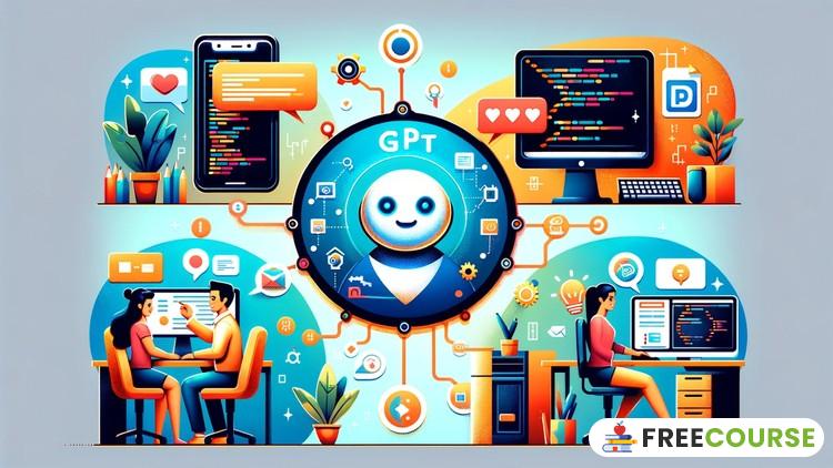 Course Image Desenvolvendo Aplicações com API do GPT: 4 Projetos Práticos - Free Course Pro