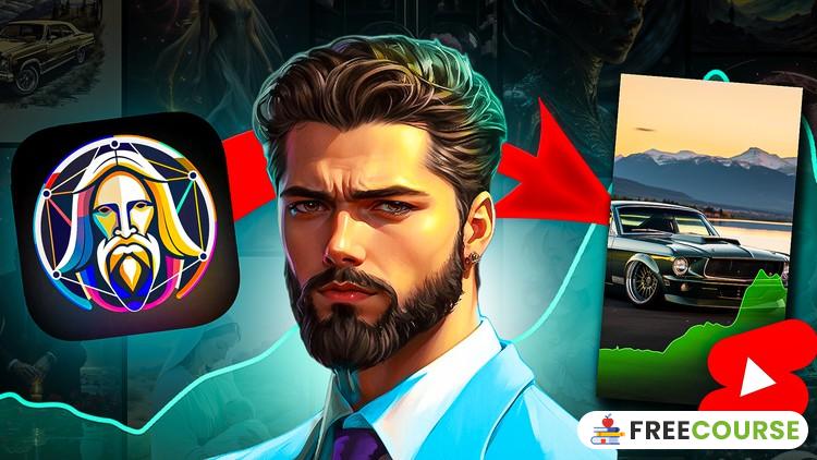 Course Image Using Leonardo AI for viral short form content creation - Free Course Pro